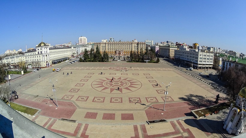 Place de la cathdrale Belgorod Russie Radio For Peace International